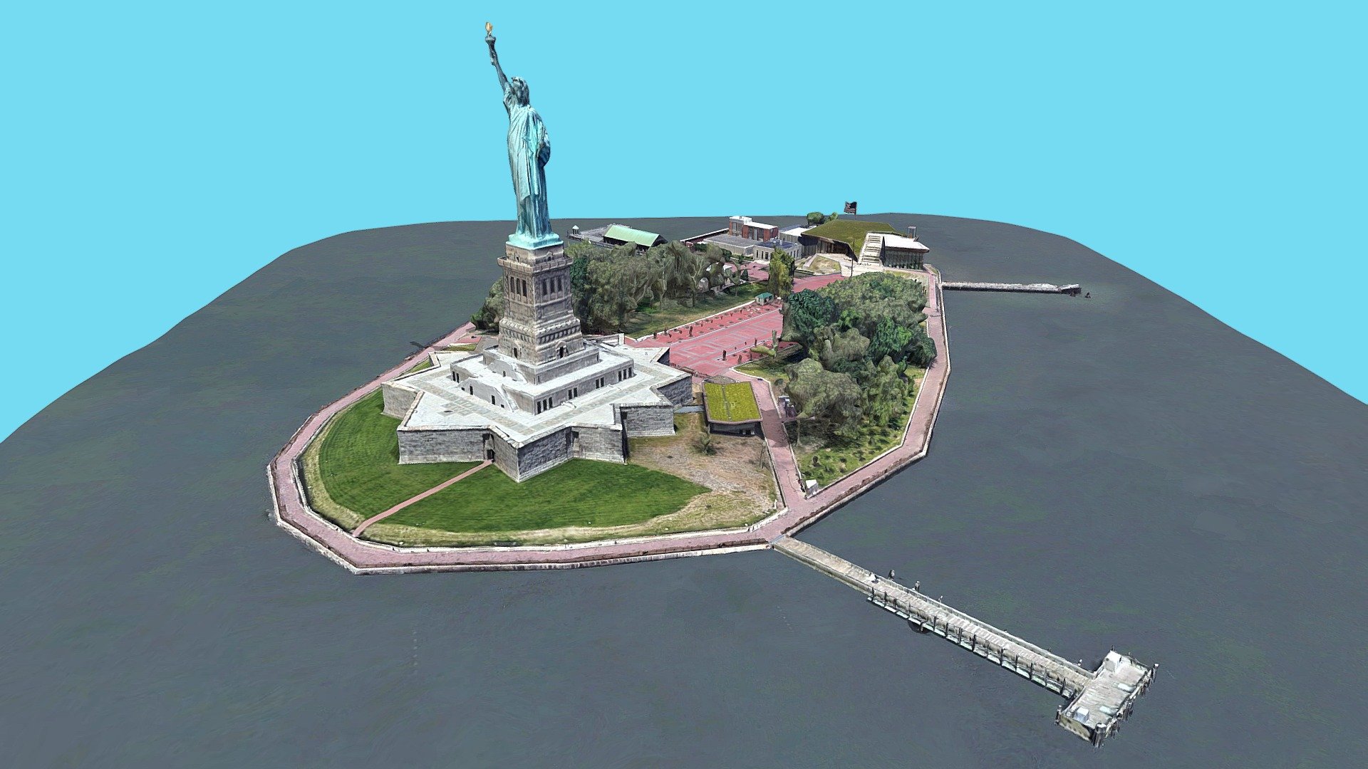 Statue of Liberty, United States - Buy Royalty Free 3D model by ...