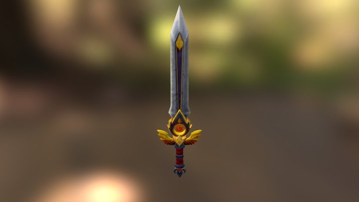 Flame Sword 3D Model