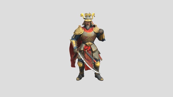 chinese warrior 3D Model