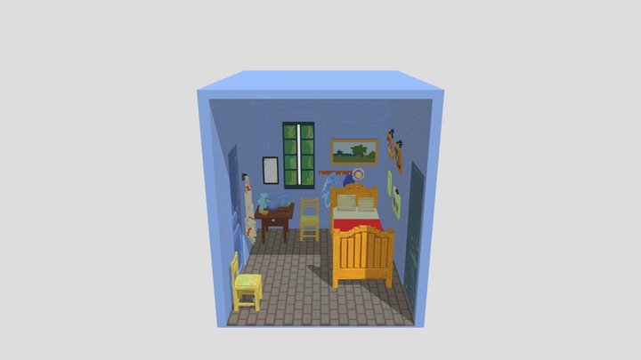 Van Gogh Room 3D Model