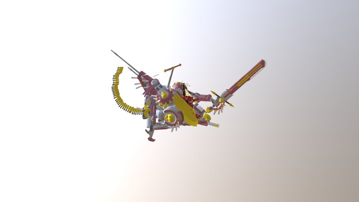 40k Mecha 3D Model