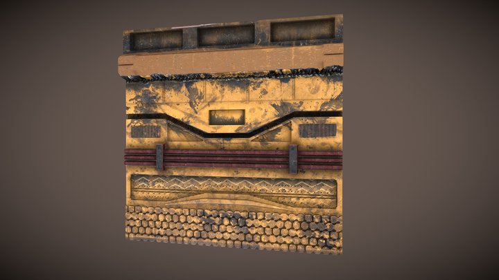 Sci_ Fi_ Trim Sheet 3D Model