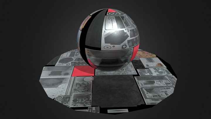 PBR Material Test 3D Model