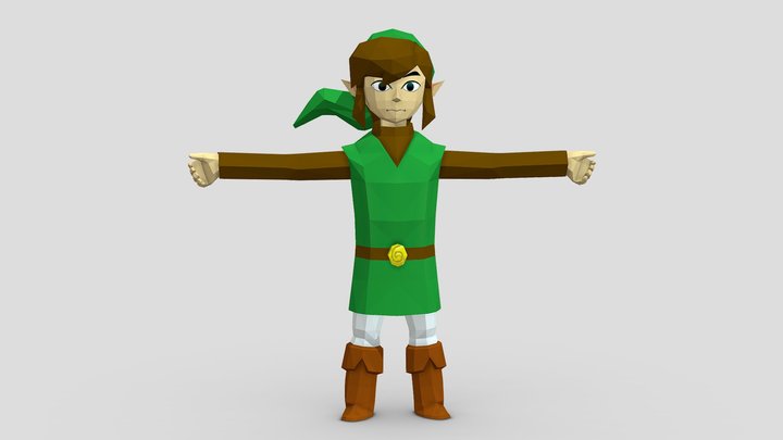 Hero Of Time (Toon Adult Link) 3D Model