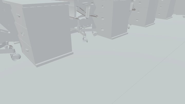 办公室-三维视图-{三维} 3D Model