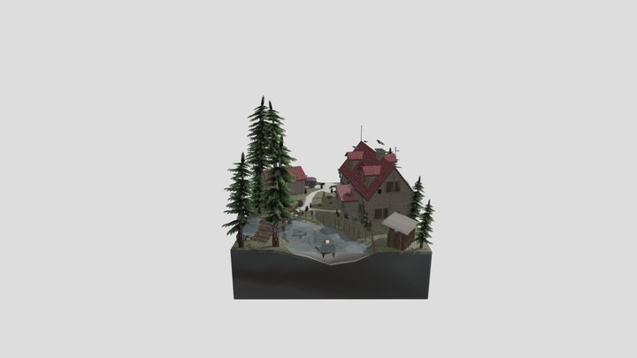 DAE Diorama Forest Loner (WIP) 3D Model