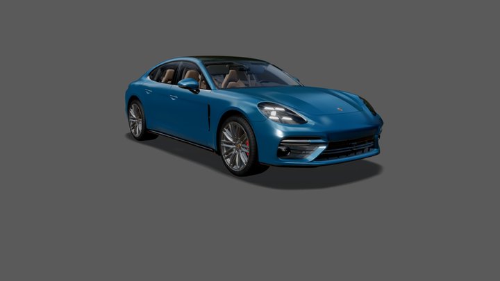 The Porsche Panamera 3D Model