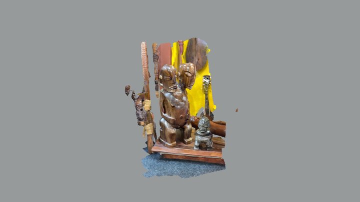 2 headed Tiki from Matavai Bay 3D Model