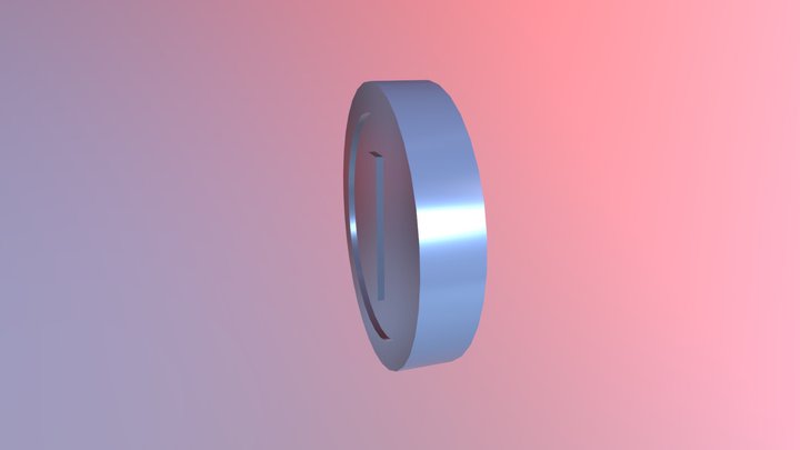 Silver Coin 3D Model