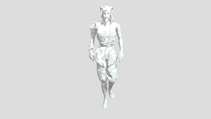 A alien walking 3D Model