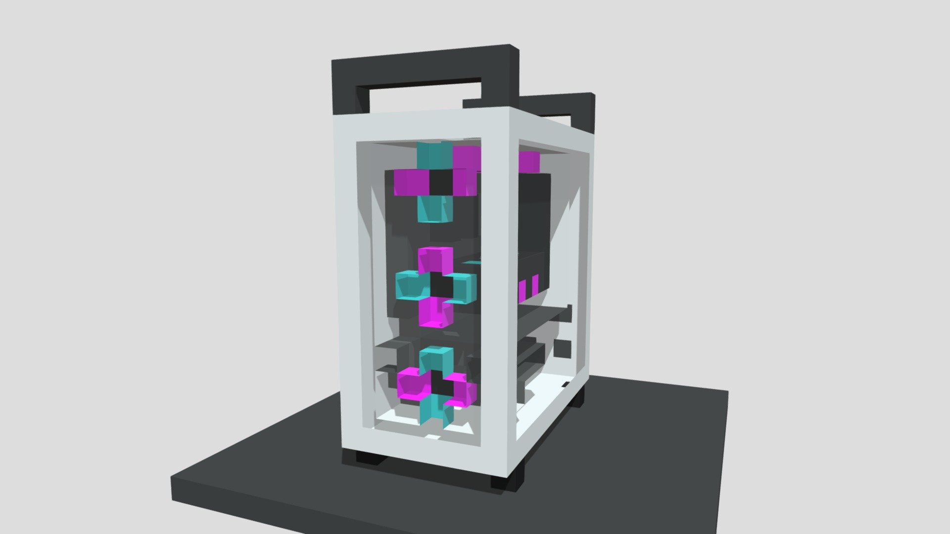 White gaming PC - Download Free 3D model by MifXch [cfb676a] - Sketchfab