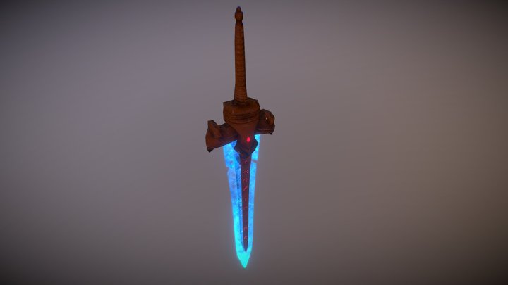 Crystal Sword 3D Model