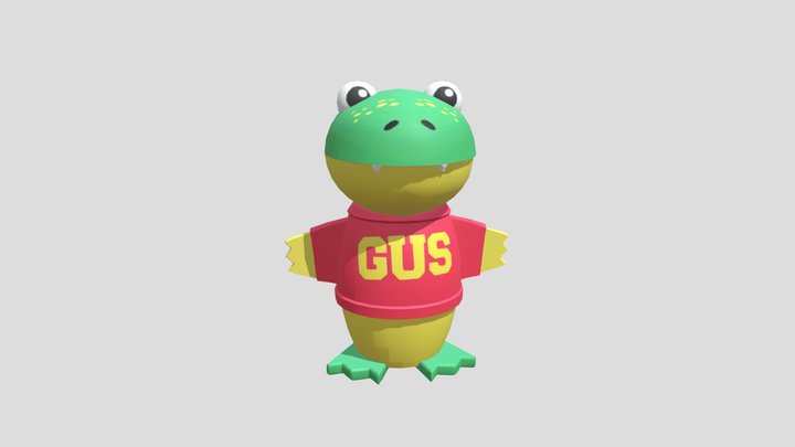 Gus the gummy gator 3D Model