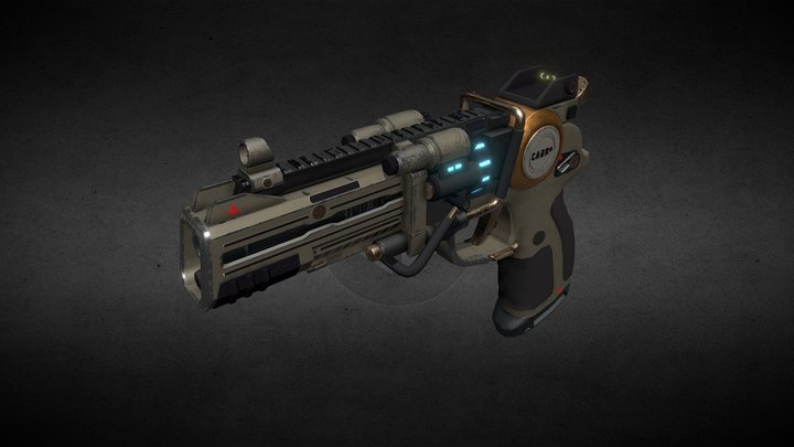 SCARAB Hand Cannon 3D Model