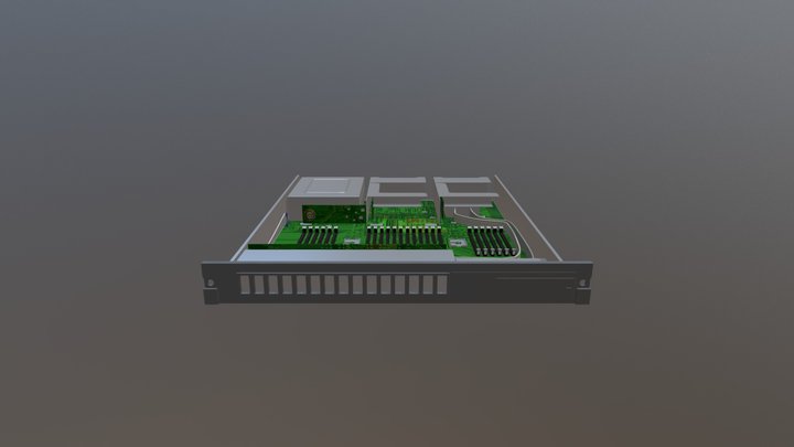 Tray3 Textured 3D Model