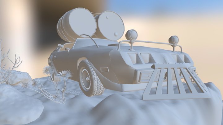Post-Apocalyptic Trans Am 3D Model