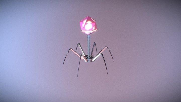 Mechanical Bacteriophage Rig 3D Model
