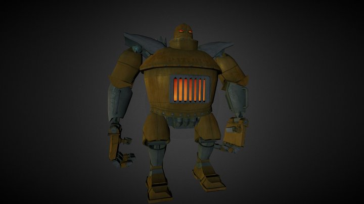 Tank Robot 3D Model