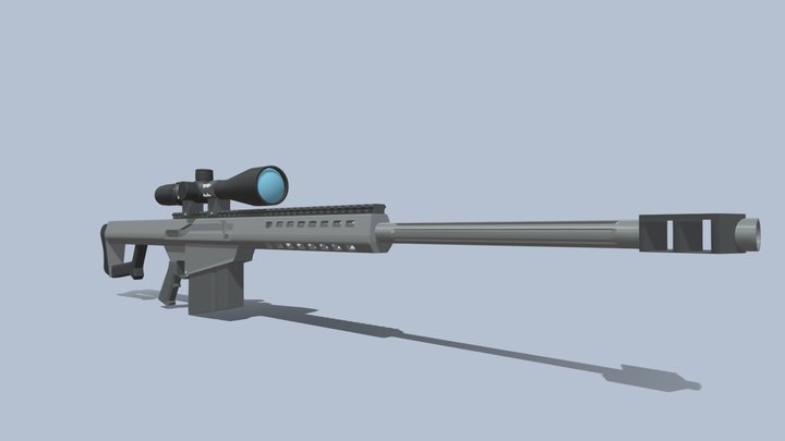 Barrett m82 3D Model