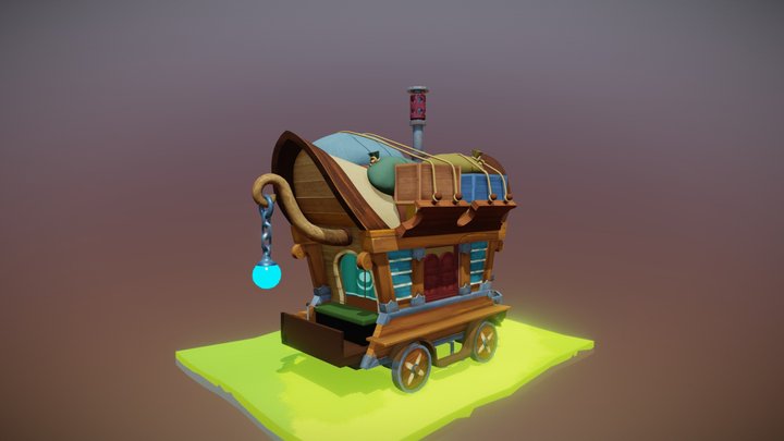 Steam Carriage 3D Model