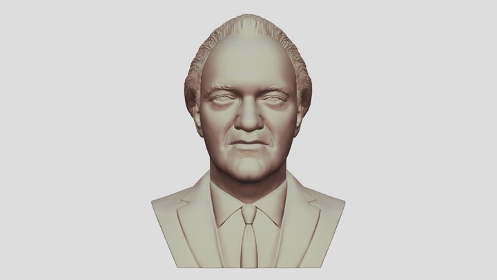Quentin Tarantino bust for 3D printing 3D Model