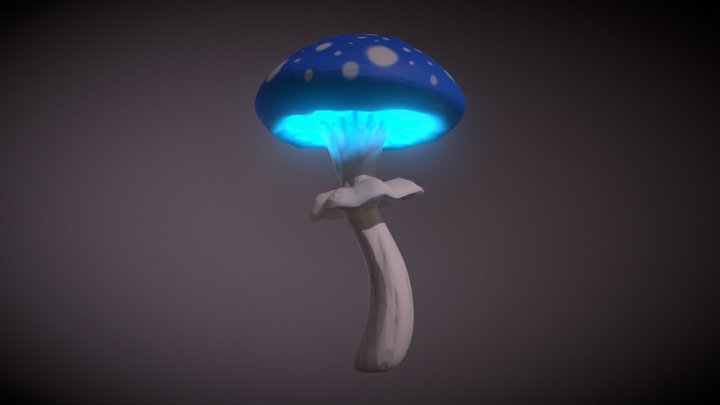 Glowing Mushroom 3D Model