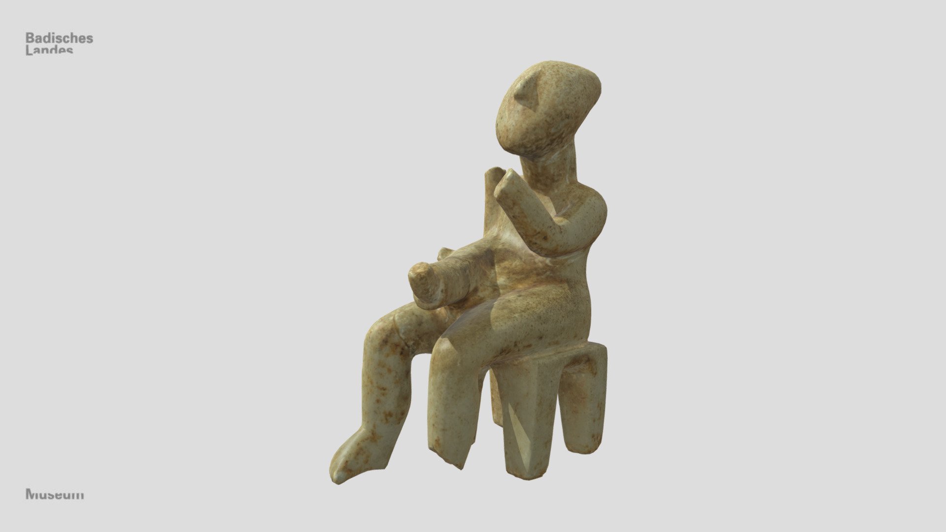 Sitzender Harfenspieler — Sketchfab embed 3D viewer