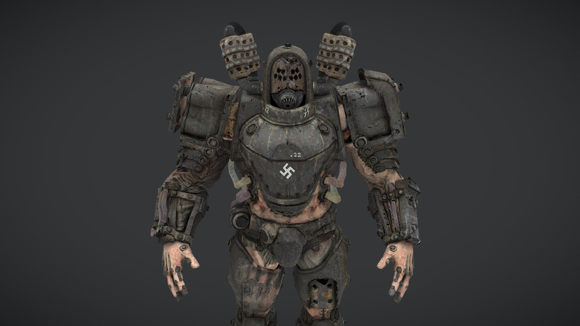 Super Soldier (1946 EN) - Wolf. New Order - Download Free 3D model by ...