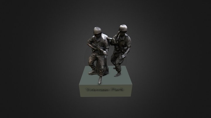 Veterans Statue 3D Model