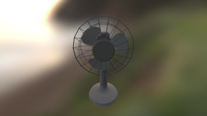 Desk Fan 3D Model