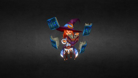 wizard girl 3D Model