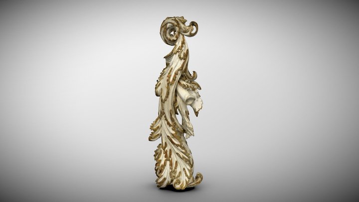 MNWr XII-1113 Gałąź akantu 3D Model