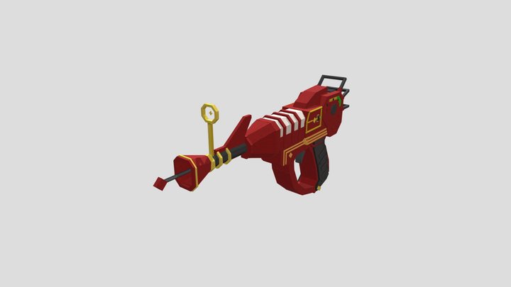Ray Gun for Minecraft (no mesh) 3D Model