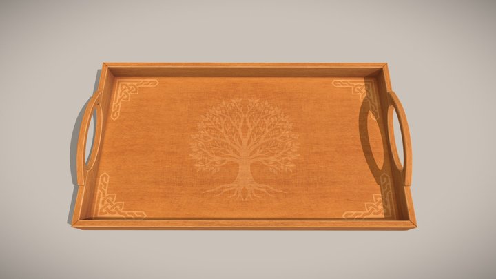 wooden tray – Free 3D Model STL