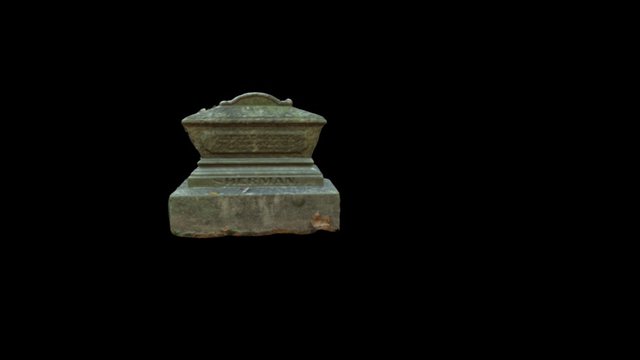 Sherman grave stone model 3D Model