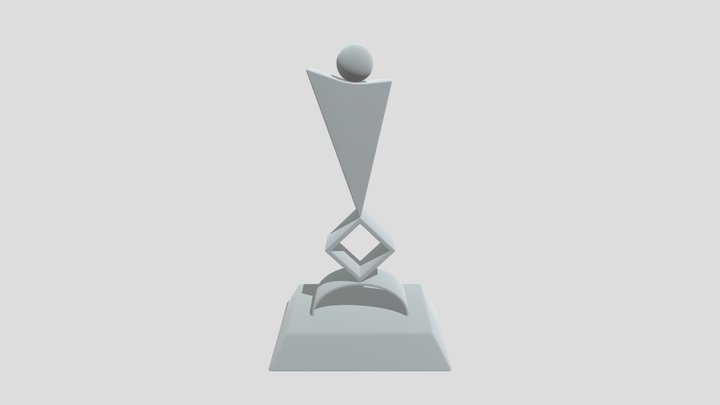 Silver Simple Deco Sculpture
