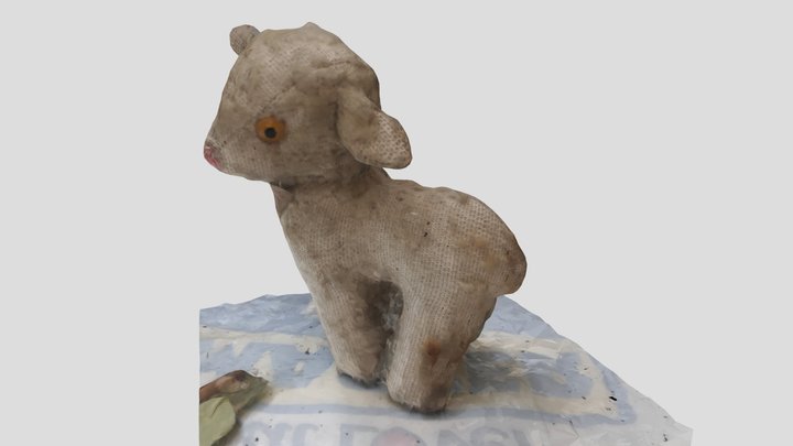 My old woolly lamb (41 years old) - Corderito 3D Model