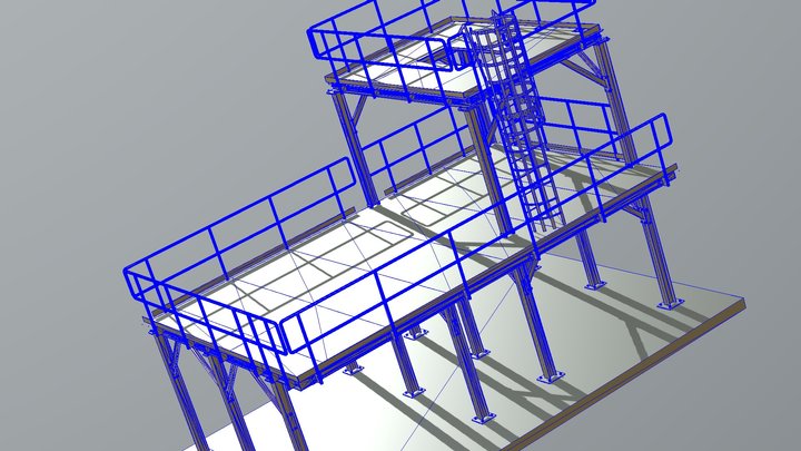 Platform Drawing Main REV3 3D Model