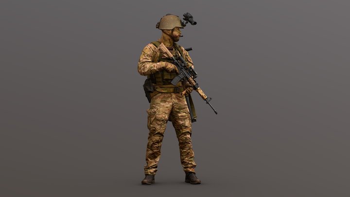 SF_Soldier 3D Model