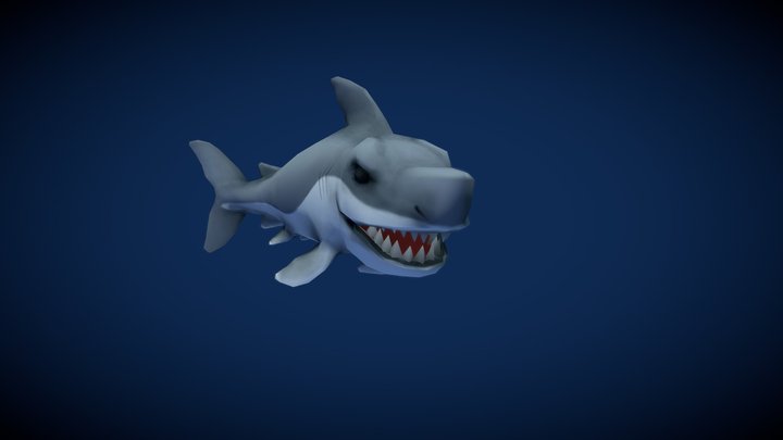 Shark Swimming Animation 3D Model