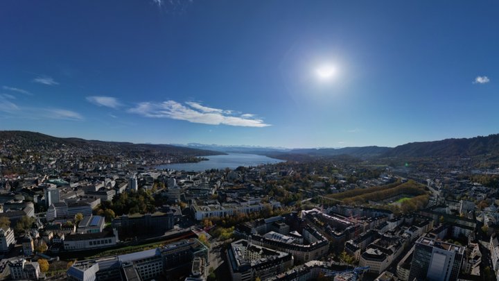 360° Panorama Zürich free 3D Model