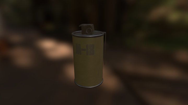 Smoke Grenade-M18 3D Model