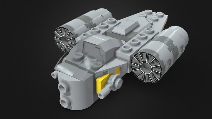 Lego Razor Crest 3D Model