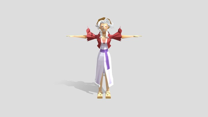 Luffy_Aerith_Mashup 3D Model
