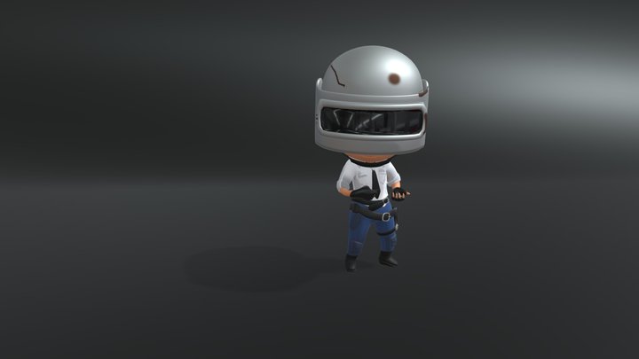 BGMI or PUBG 3D Model