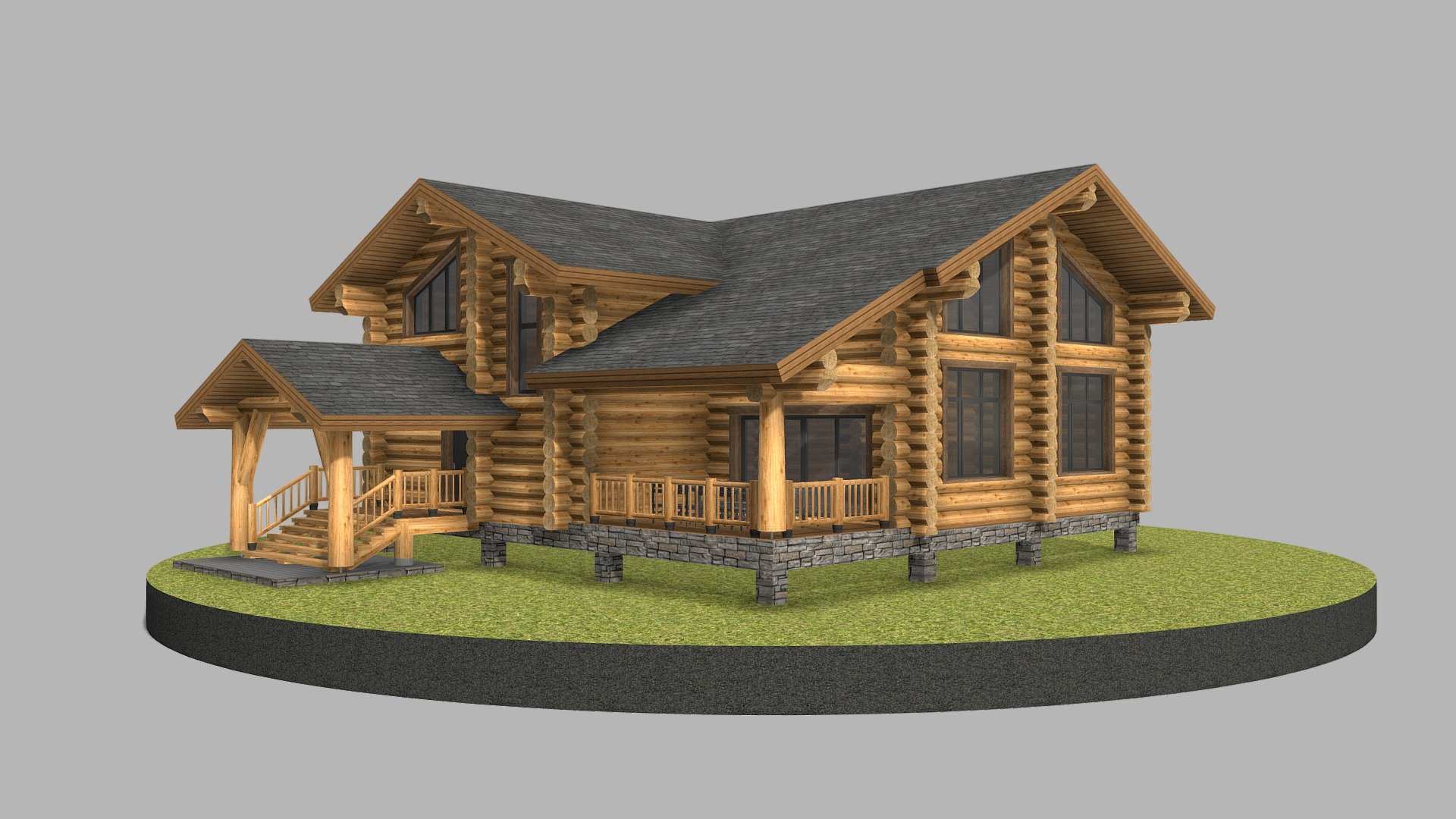 Дом (Якутск) — Sketchfab embed 3D viewer