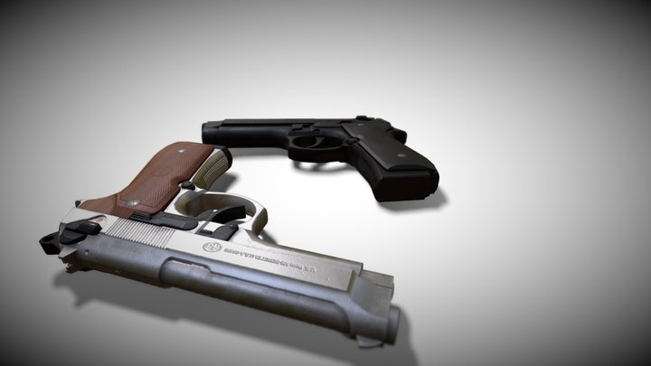 Beretta 92 3D Model