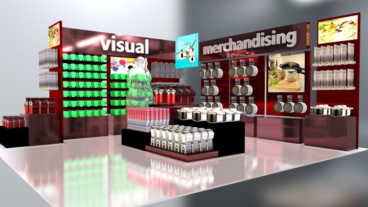 Visual Merchandising layout – Modello 3D gratuito STL