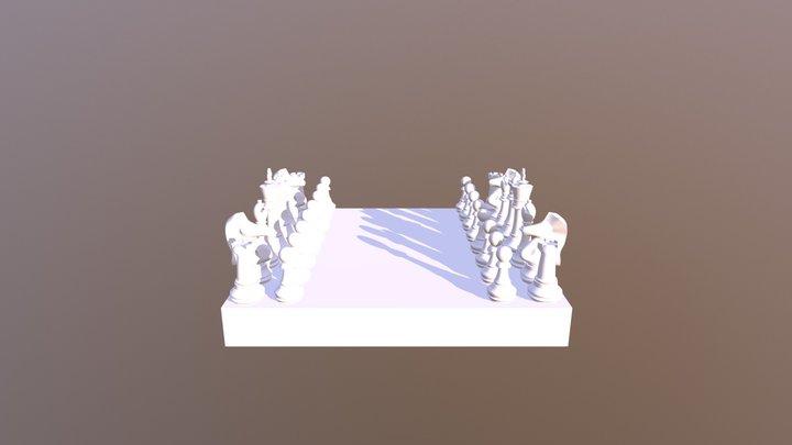 Crappy Chess Set 3D Model
