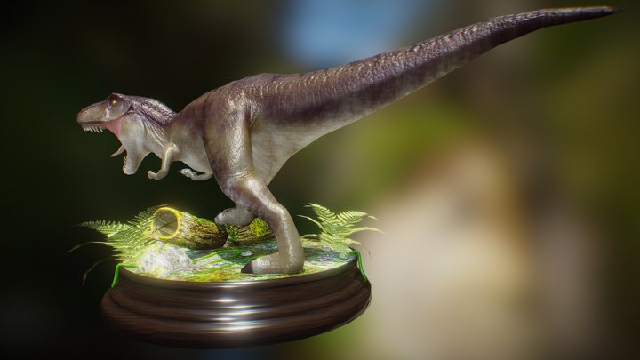 Low poly T- Rex 3D Model
